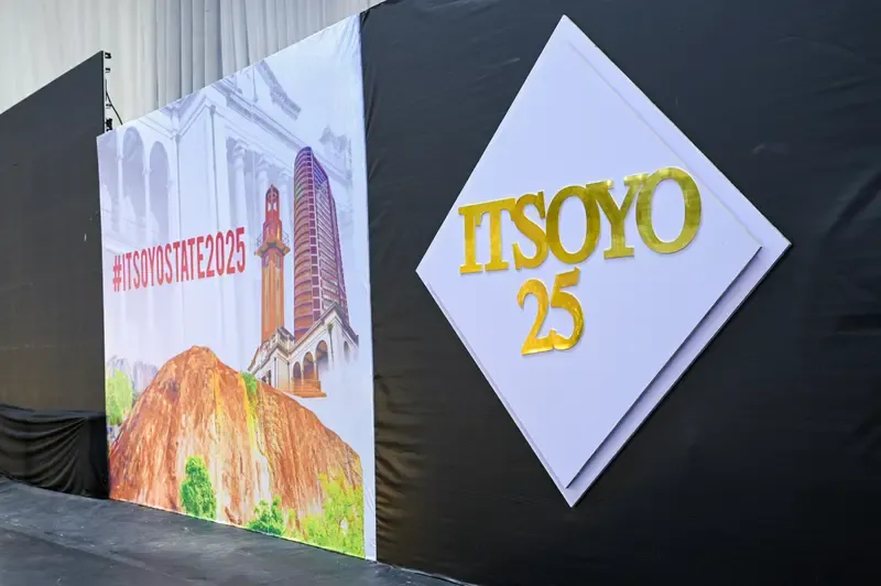 Branded main stage built for the ITS Oyo State 2025 International Tourism Summit